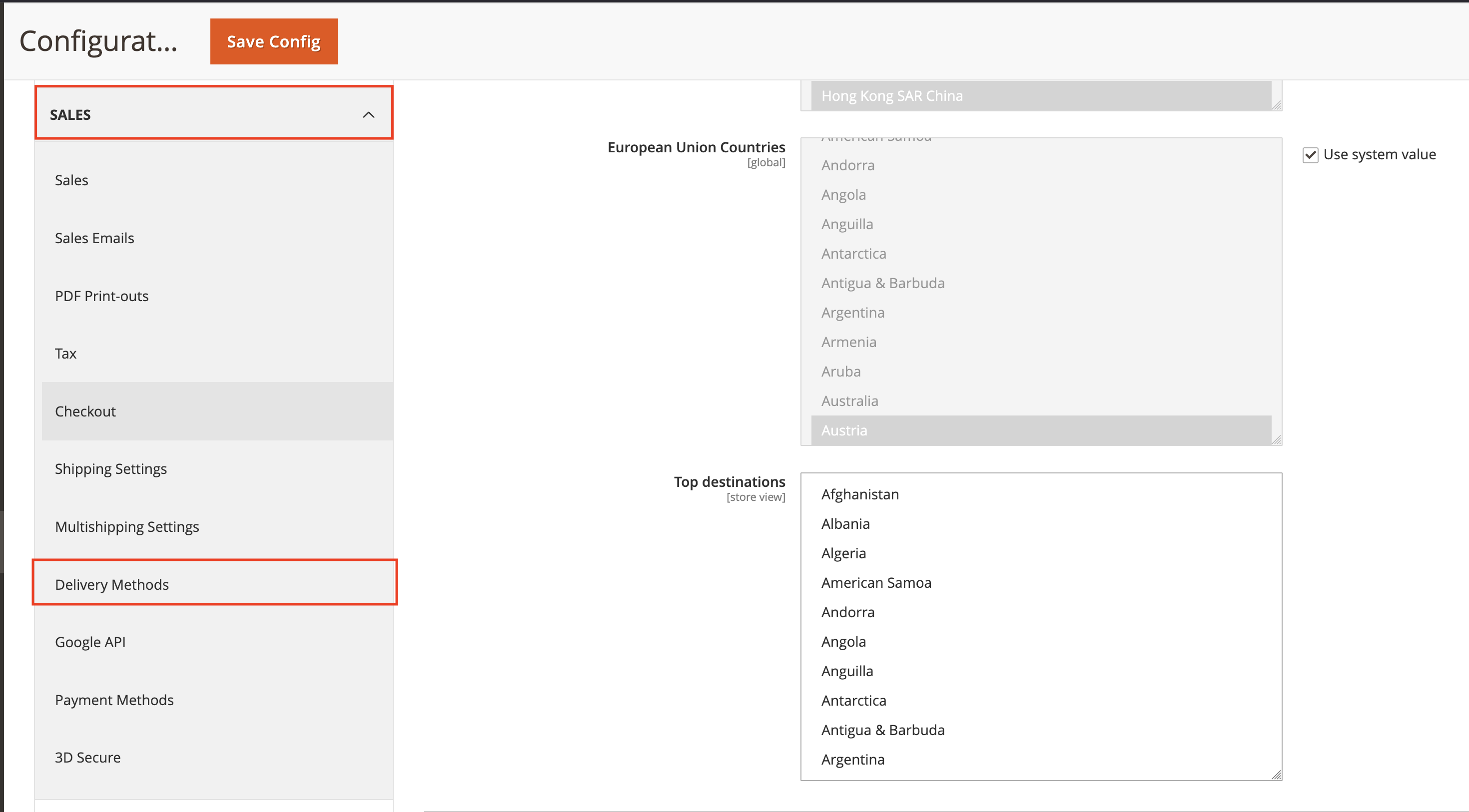 Enable ITE Cargo shipping method in Magento - part 2